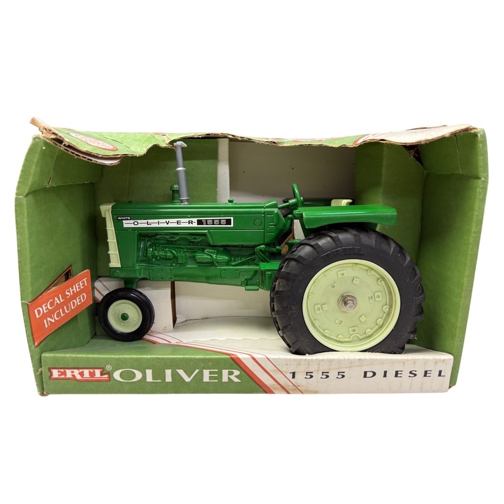 Ertl Oliver 1555 Diesel Tractor 1/16 Scale Die-Cast‎ Metal Vintage 1993 New